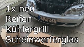 Mercedes S 600 Saisonvorbereitung 2 Neuer Grill Scheinwerfer und Reifen [upl. by Weasner]