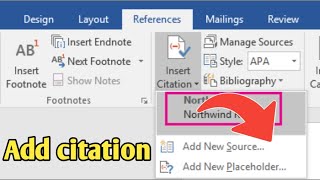 How to add Citations and References using Microsoft Word  Adding Citation and References by MS word [upl. by Waterer]