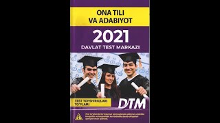 DTM2021 Ona tili va adabiyot Savodxonlik fonetika orfografiya orfoepiya punktuatsiya [upl. by Poppy165]