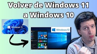 Cómo volver de Windows 11 a Windows 10 sin programas ni nada🔄🖥️ [upl. by Teirrah]