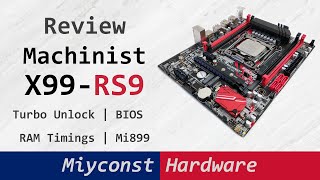 🇬🇧 Machinist X99RS9 – detailed review  E52678 V3  i76800k  BIOS  OC  VRM  Mi899 [upl. by Ysirhc13]