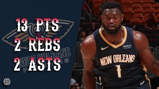 Zion Williamson 13 pts 2 rebs 2 asts vs Heat 2024 Preseason [upl. by Geis]