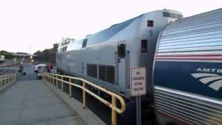 Amtrak HD Train 64 The Eastbound Maple Leaf Switches Engines at Albany  Rensselaer [upl. by Stephanie]