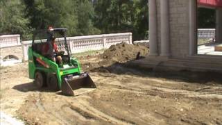 Bobcat S70 Mini Skidsteer Grading 2nd Floor Terrace [upl. by Oilalue605]