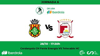 OKLigaIberdrola  CH Cerdanyola Feníe Energia  Telecable HC 6ª Jornada [upl. by Cullan729]