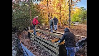 Trail 17 Bridge Construction at Maasto Hiihto [upl. by Laurette501]