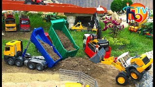 BRUDER Toys TRUCK Construction Company  KIDS Video  Action Video [upl. by Anirbas454]