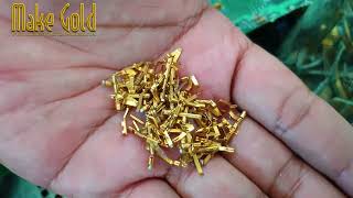 Gold from electronic components [upl. by Luna]