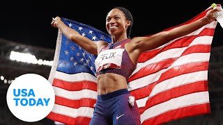 Allyson Felix opens nursery for Olympic Village  USA TODAY [upl. by Siol]