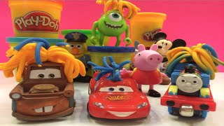 FULGER MCQUEEN SI PRIETENII LUI DIN CARS 2 ISI FAC FREZE DIN PLASTILINA PLAYDOH [upl. by Ahsei]