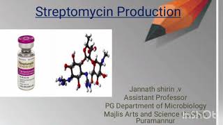 Streptomycin Production FermentationMediaorganismRecovery [upl. by Ahs]