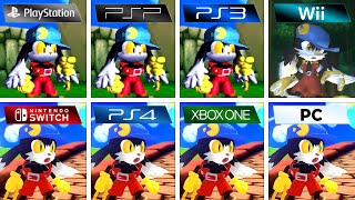 Klonoa Door to Phantomile 1997 PS1 vs PSP vs PS3 vs Wii vs Switch vs PS4 vs XBOX ONE vs PC [upl. by Remos]