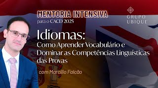 Aula 03 Idiomas Como Aprender Vocabulário e Dominar as Competências Linguísticas [upl. by Yeslah]