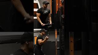 Reverse Grip Cable Bar Pushdown Demonstration For Beginners  Triceps Gym Exercise Muscle Building [upl. by Tiana]