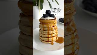 Highprotein Breakfast Idea Fluffy Pancakes🤩 highprotein healthyrecipes glutenfree [upl. by Fesoy]