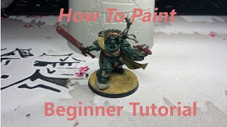 How To Paint A Dark Angels Gravis Armour Captain Part 1 [upl. by Welcher]