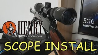 How to Install a Dovetail Scope and Rings HENRY H001 [upl. by Eletnahc]