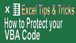 How to protect your VBA Code  Excel VBA Tips n Tricks  5 [upl. by Stent]