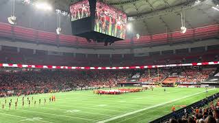 Hayley Wallis sings anthem at BC Lions [upl. by Fullerton]