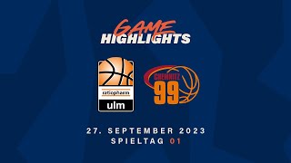 Game Highlights  ratiopharm ulm vs NINERS Chemnitz  Spieltag 01 Saison 202324 [upl. by Ralaigh]