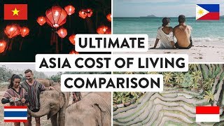 SOUTH EAST ASIA COST OF LIVING  Thailand Vietnam Indonesia amp Philippines Travel  Digital Nomad [upl. by Odrautse]