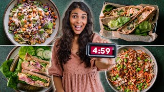 5Minute Vegan Lunch Ideas I timed them [upl. by Yentruok583]