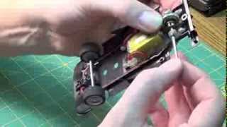 Slot Car  Tuning rear bushing with homemade tool SuperGlue and Toothpaste [upl. by Renmus]