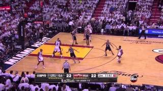 2013 NBA Finals Game 2 How LeBron Dashed Splitters Dreams [upl. by Anaehs]