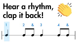 Rhythm Clap Along  Level 1 to 3 For BeginnersKids 👂🎵👏 [upl. by Rubina]