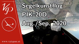 Luftfahrt Segelkunstflug über LOLO LinzOst mit PIK20D 20200816 [upl. by Aij122]