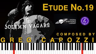 Etude No 19  VIENNA SYNCHRON PIANOS score video GREG CAPOZZI composer [upl. by Enoitna]