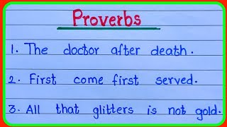 20 proverbs  proverbs in english  mhani in english  proverbs in english grammar  proverbs [upl. by Kcirddot104]