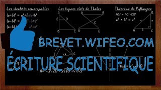 ECRITURE SCIENTIFIQUE Exercice type Brevet Correction  Astuces [upl. by Otrebmuh458]