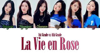 1st Grade vs 4th Grade My Teenage Girl방과후 설렘  La Vie en Rose HanRomEng Color Coded Lyrics [upl. by Burck]