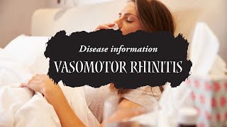 Vasomotor rhinitis  Signs causes treatment Nonallergic rhinitis [upl. by Avie968]