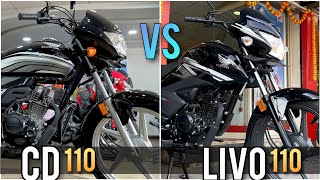 CD 110 vs Livo 110⚡  Best 110cc Bike  Honda CD 110 vs Honda Livo 110🤔  Harsh verma [upl. by Manwell]