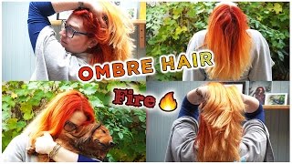 ✨ Le ombré hair fire ou comment avoir des cheveux de feu  coiffure ◈ SIDJIE [upl. by Krock]