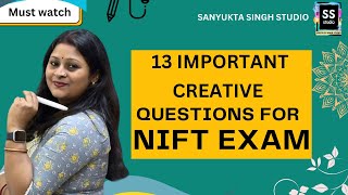 13 Important Questions Explained with Solution For NIFT Entrance Exam [upl. by Vyse441]