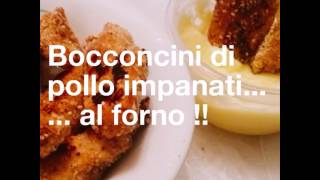 Bocconcini di pollo impanati al forno [upl. by Godding]