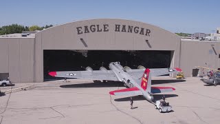 B17 Aluminum Overcast Moves to Eagle Hangar [upl. by Henka]