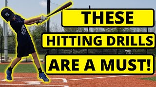 3 BEST Baseball Hitting Drills For Youth Baseball Players [upl. by Ettevets797]