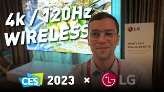 Wireless LG OLED M3 TV mit Zero Connect Box in 97 Zoll 😳 CES 2023 [upl. by Crin]