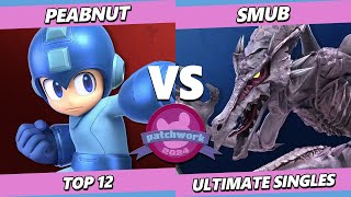 Patchwork 2024  Peabnut Mega Man Vs smub Ridley Smash Ultimate  SSBU [upl. by Truitt382]