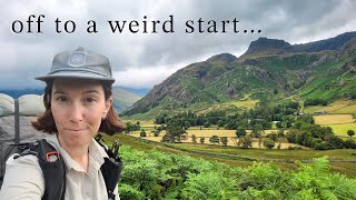 70 Miles across the Lake District  Hiking the Cumbria Way pt 1 Ulverston to Great Langdale [upl. by Ynnob]