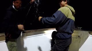 Man OverboardAlmost Goodbye Rod And Reel  San Diego  Night Bluefin Tuna Jig Fishing [upl. by Helsell]