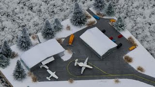 Make a winter airfield diorama in 1500 scale by airportsforscale [upl. by Dnalrag538]