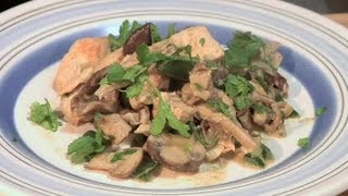 Recipe for Chicken Breast in Mushroom Sauce with Poblano Peppers  Mushroom Recipes amp More [upl. by Nylirac755]