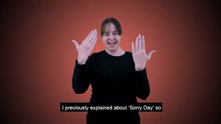 National Sorry Day in Auslan and Captioned [upl. by Ylim947]