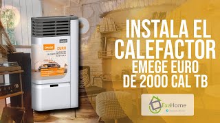 Instala el Calefactor EMEGE Euro de 2000 Calorias Multigas con Salida Tiro Balanciado [upl. by Irrac]