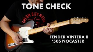 TONE CHECK Fender Vintera II 50s Nocaster Guitar Demo  Cream City Music [upl. by Amora]